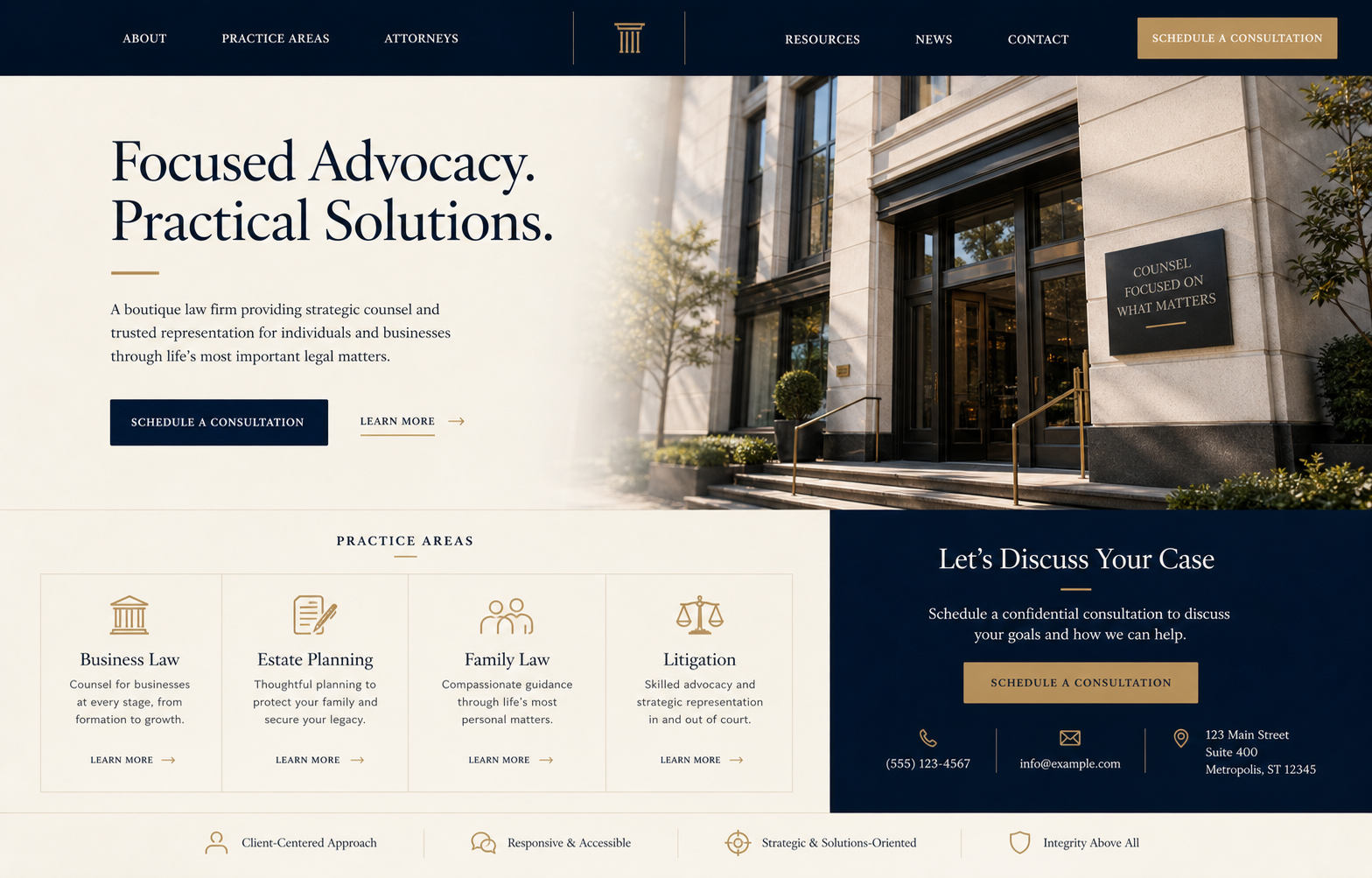 Accounting Firm Website Concept website concept