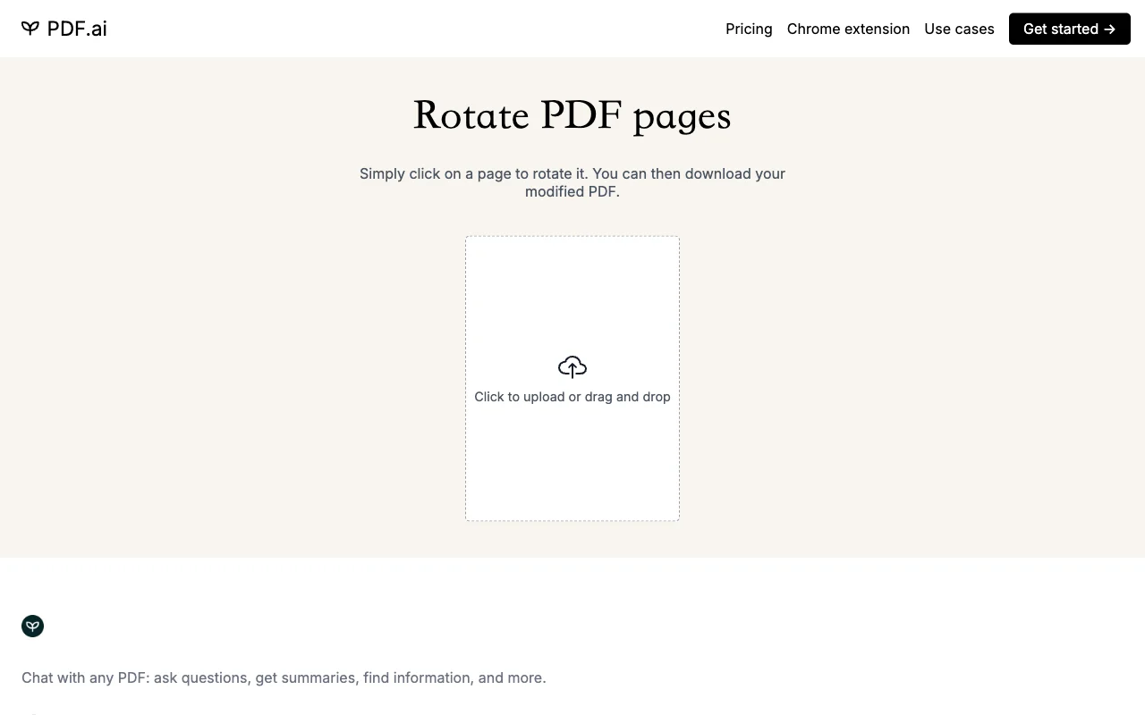 PDF Workflow Tool website screenshot