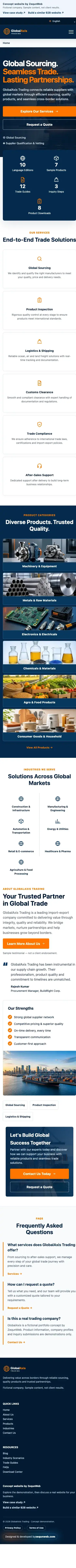 GlobalAxis Trading · Mobile · Captured 2026-10-22