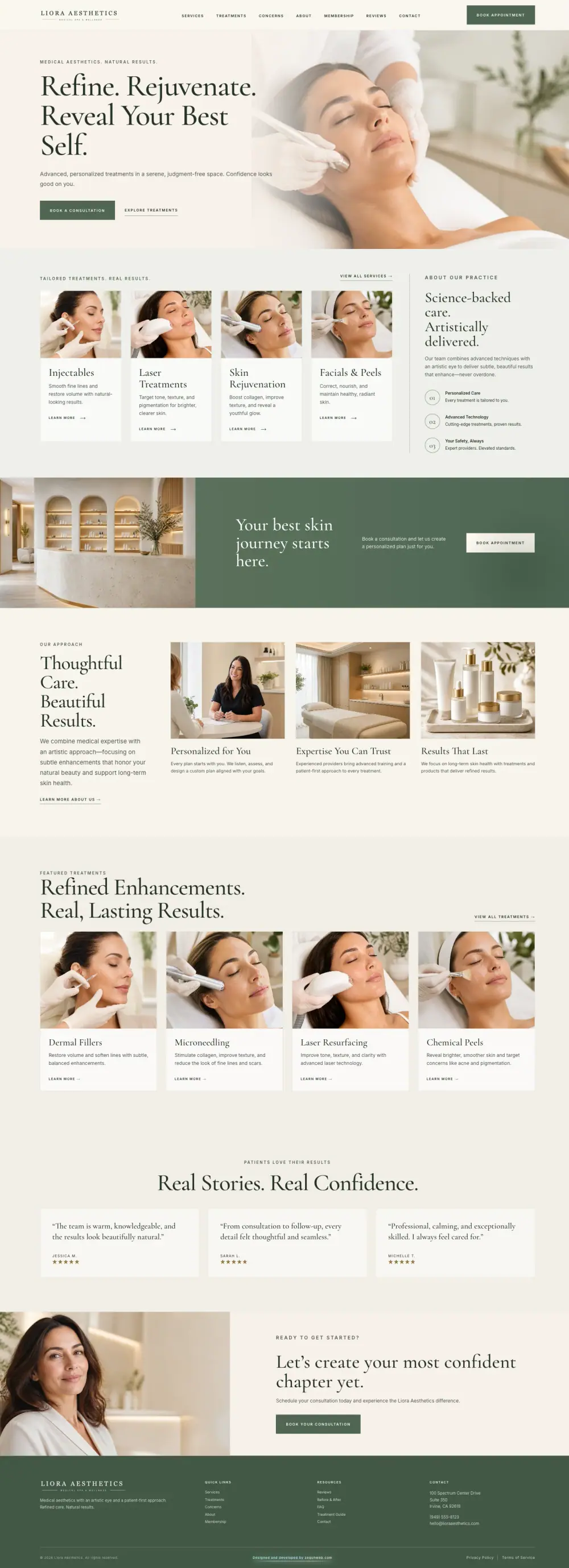 Med Spa Website Concept · Desktop · Captured 2026-10-22