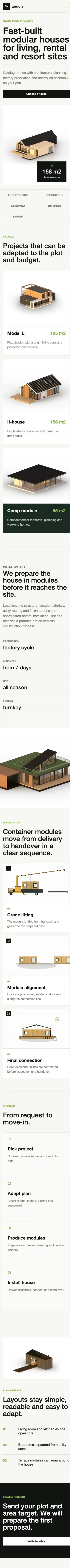 Modular House Homepage · Mobile · Captured 2026-10-22