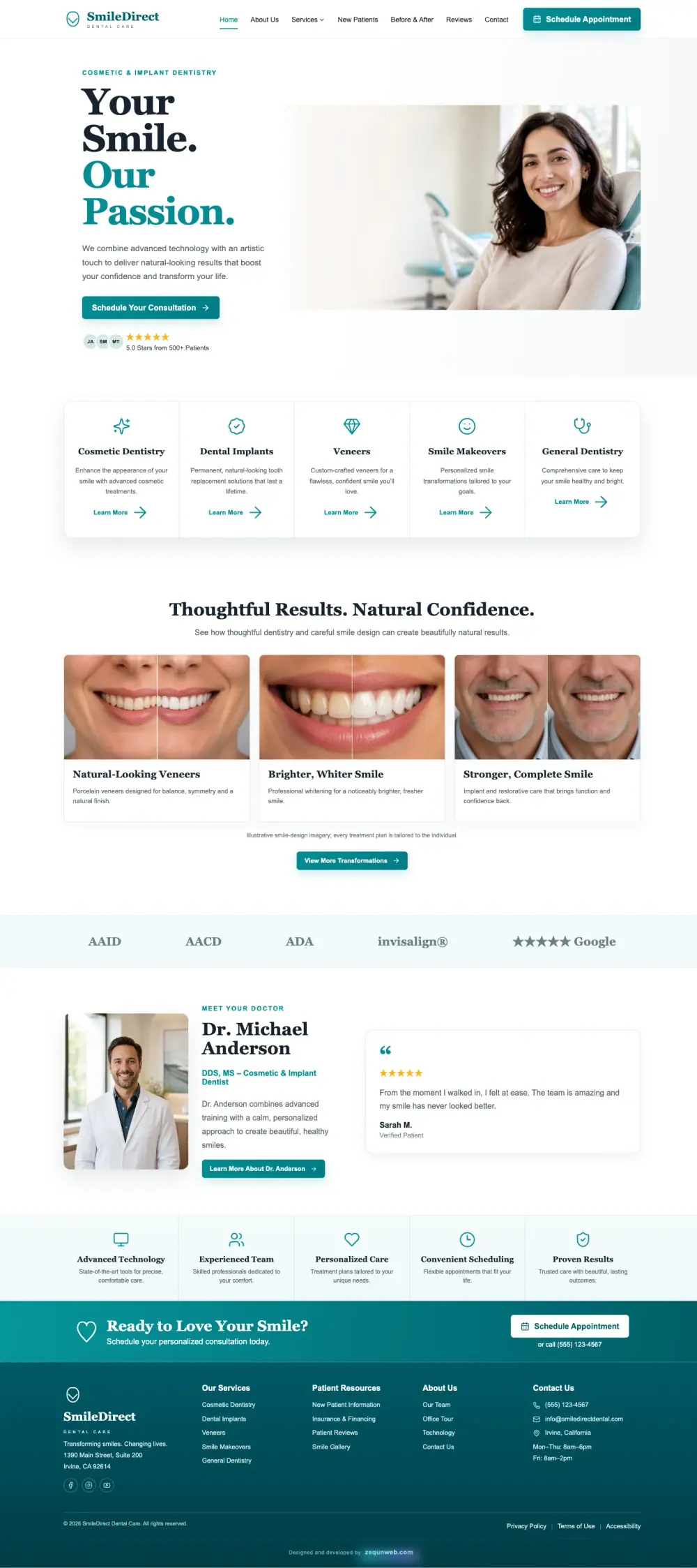 SmileDirect Dental Care · Desktop · Captured 2026-10-22